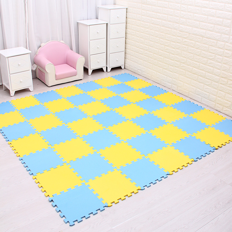 Meiqicool เด็ก EVA โฟมเล่นปริศนา/ 18 หรือ 24/lot Interlocking การออกกําลังกายกระเบื้องพรมพรมสําหรับเด็กแต่ละ 29 ซม.* 0.8 ซม.