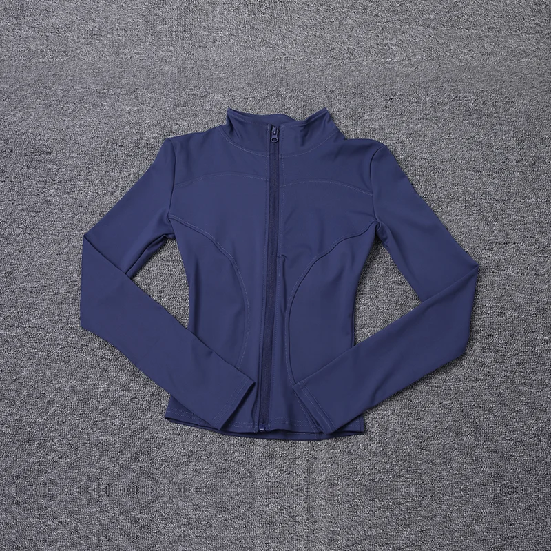 Chaqueta deportiva para mujer, camisa de manga larga, abrigo de entrenamiento, ropa de entrenamiento de gimnasia, ropa deportiva de Yoga