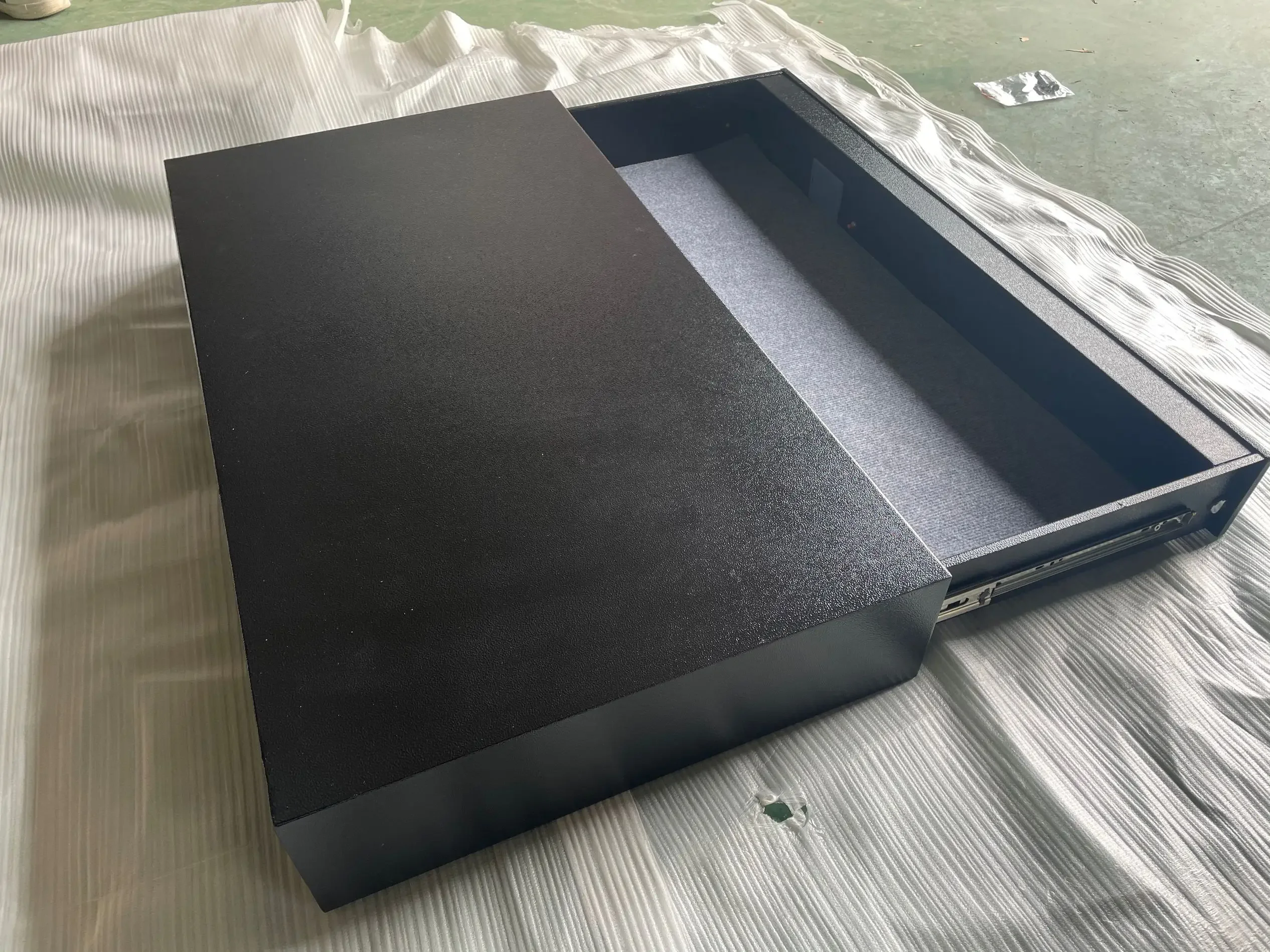 Factory customized bed  safe with electronic fingerprint lock