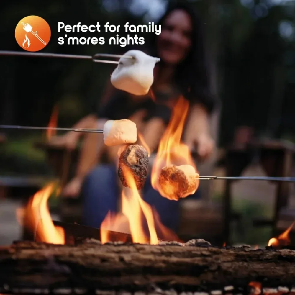 19" Wood-burning Fire Pit with Wire Mesh and Cover for Backyard and Camping
