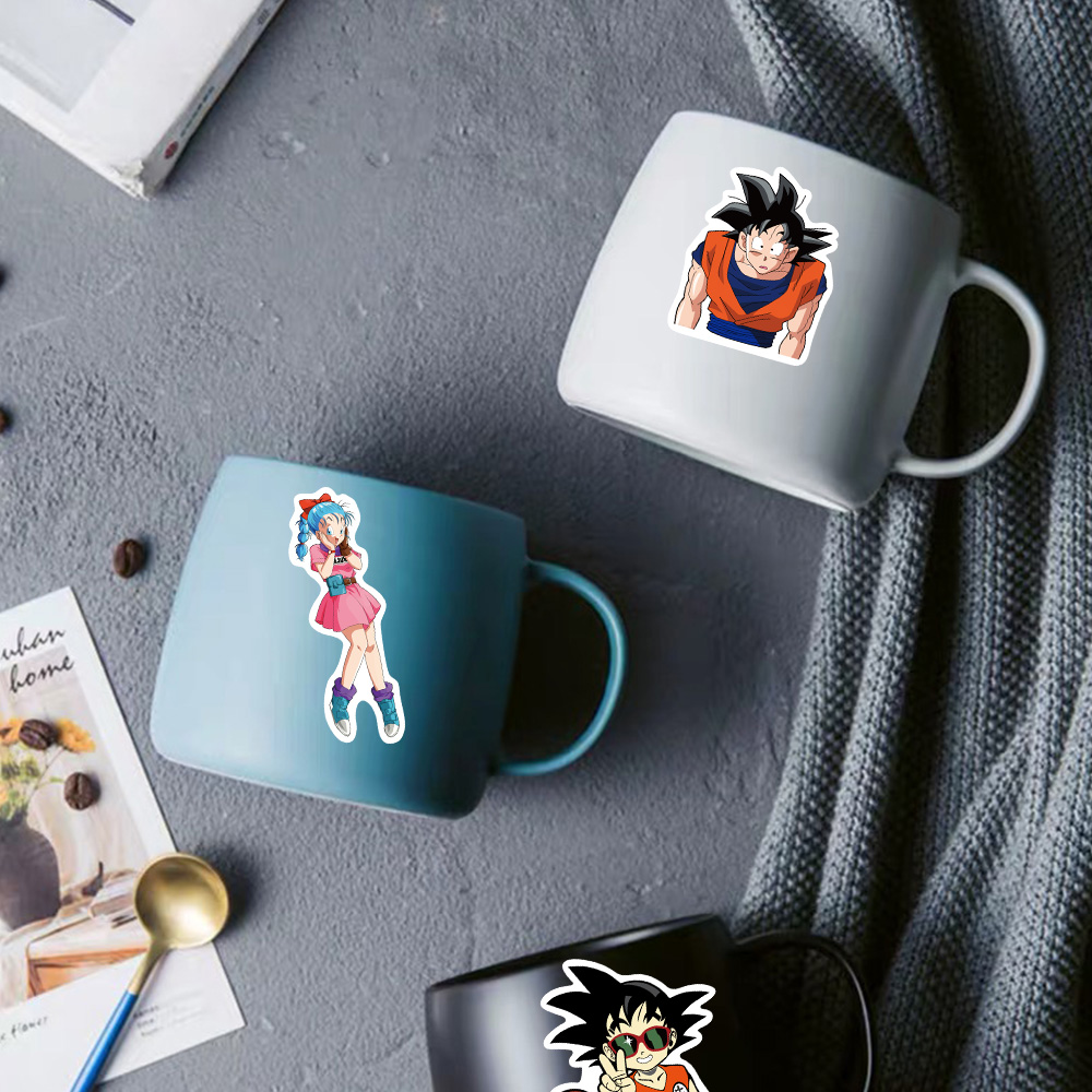 100 pçs dragon ball animes dos desenhos animados graffiti adesivos telefone guitarra portátil notebook mala copo adesivo à prova dwaterproof água decalques brinquedos