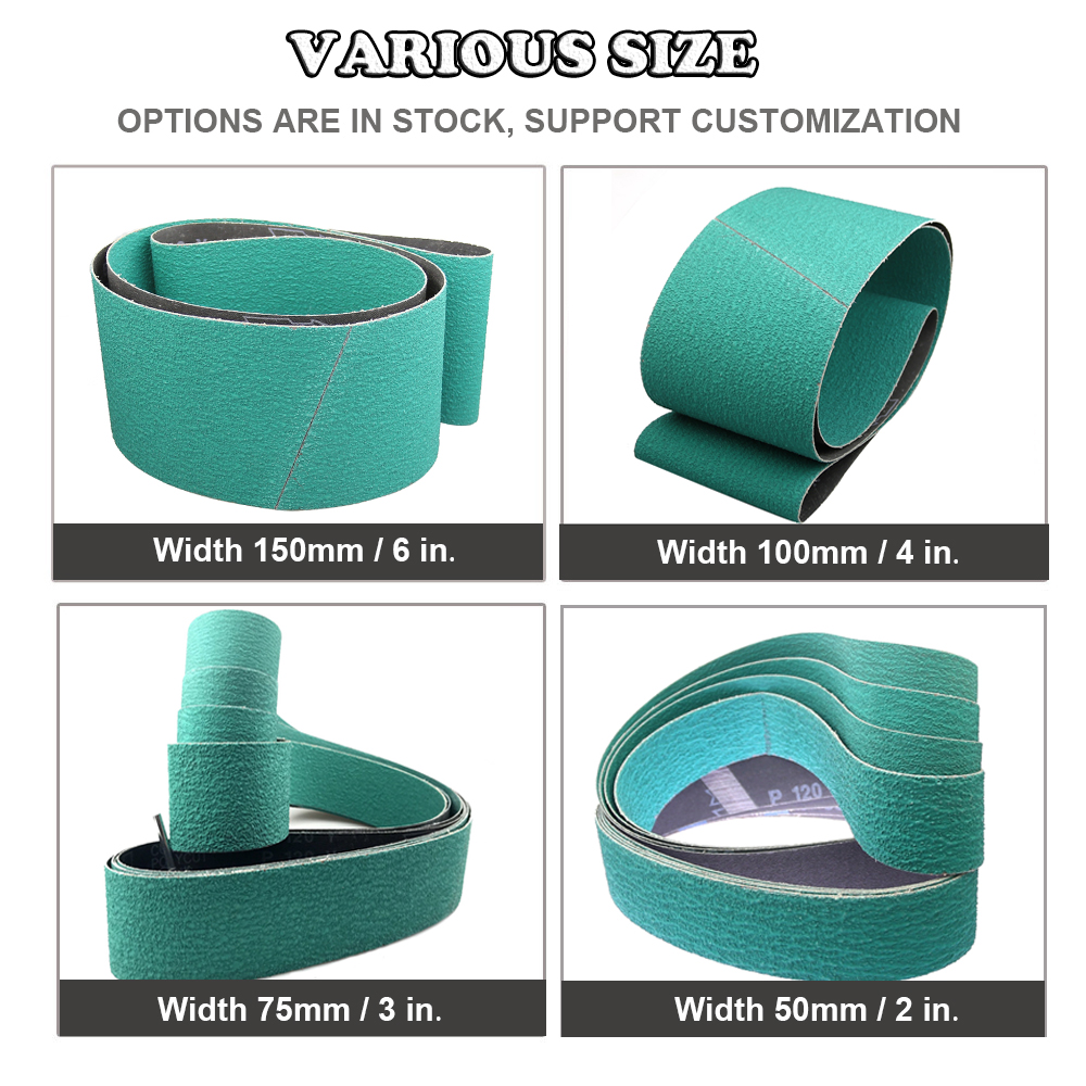 1 2 "* 72"/2 "* 63"/4 "* 36"/2 "* 48" Băng Chà Nhám Máy Xay Thắt Lưng Zirconia Ôxít P40 - P120 Cho Kinfe Mài