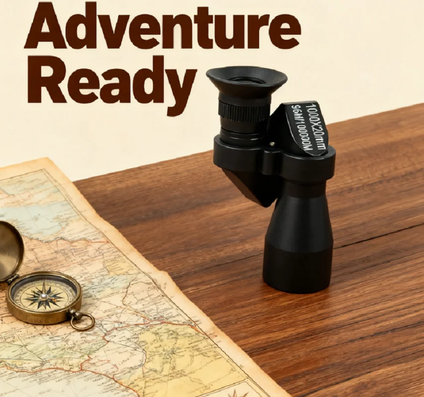Telescópio monocular com zoom de alta ampliação 1000x20: mini tamanho de bolso portátil, adequado para pesca ao ar livre, caça, camping