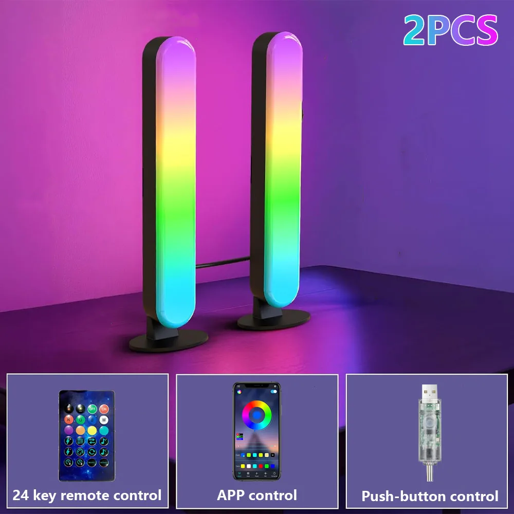 USB LED Light Bar RGB เปลี่ยนสี TV Backlight REMOTE Symphony บรรยากาศแถบแสงจังหวะเพลง Ambient รถกระบะโคมไฟตกแต่ง