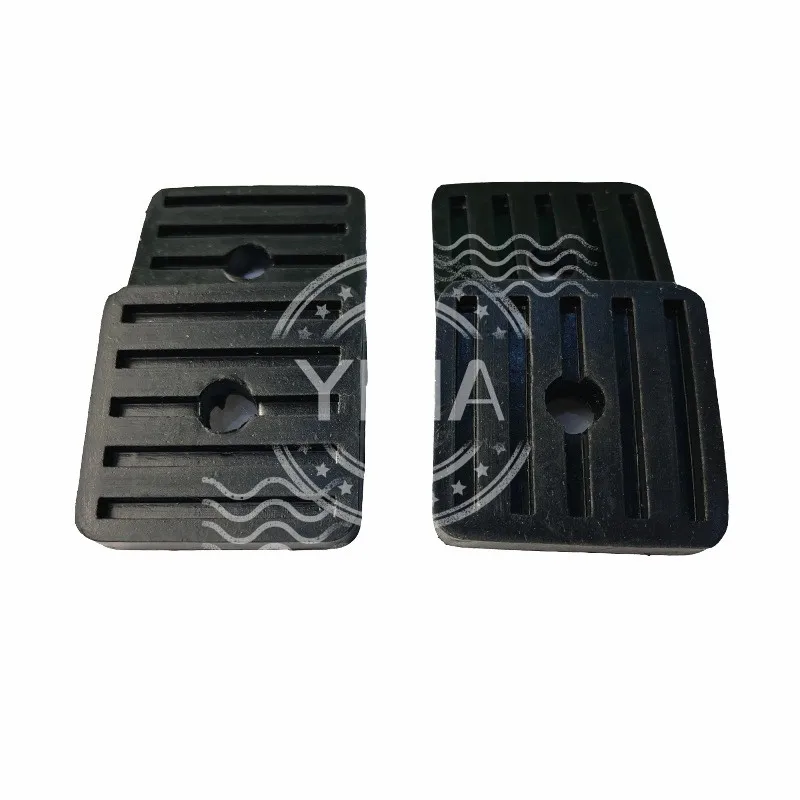 4PCS Square Anti การสั่นสะเทือน Pad เครื่องปรับอากาศยาง Mount Non-SLIP Damper Shock Pads ยกฐานสําหรับชิ้นส่วนเครื่องปรับอากาศ