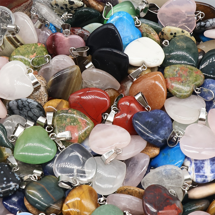 天然石のペンダント,ヒーリングストーン,ジュエリーアクセサリー,各種カラー,絶妙な,10個