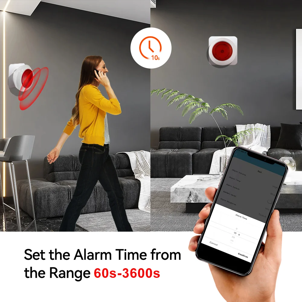 Tuya Zigbee3.0 Thông Minh Âm Thanh Còi Hú & Flash Còi Hú Cắm & Báo Động Liên Kết Nhà Báo Động Chống Trộm Tuya/Thông Minh cuộc Sống Ứng Dụng (Cần Hub)