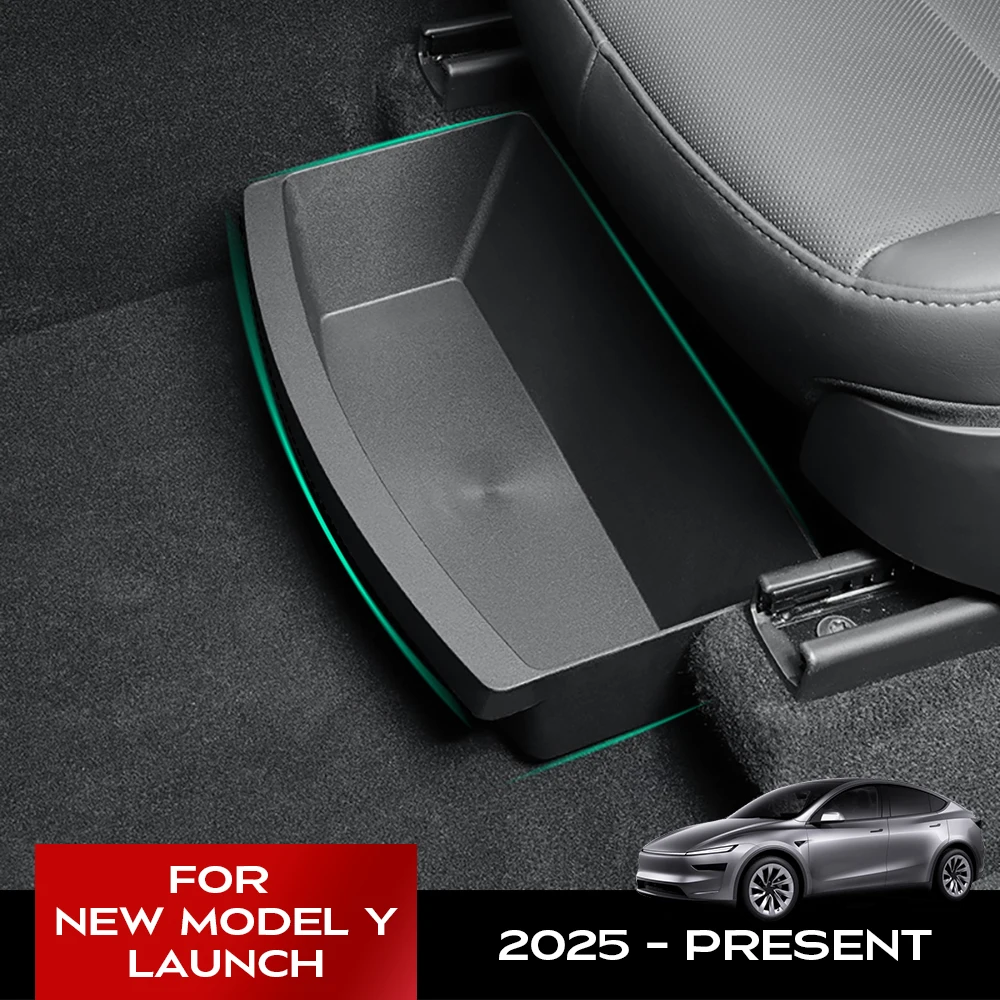 Pudełko do przechowywania TPE pod siedzenie przedniego Tesla Model Y 2025 Launch Juniper Teslajuniper