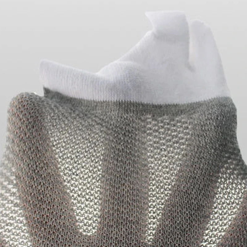 1/5 pares de calcetines tobilleros de verano de algodón de malla colorida transpirable boca poco profunda desodorante absorbente de sudor No Show 5 calcetines de dedo