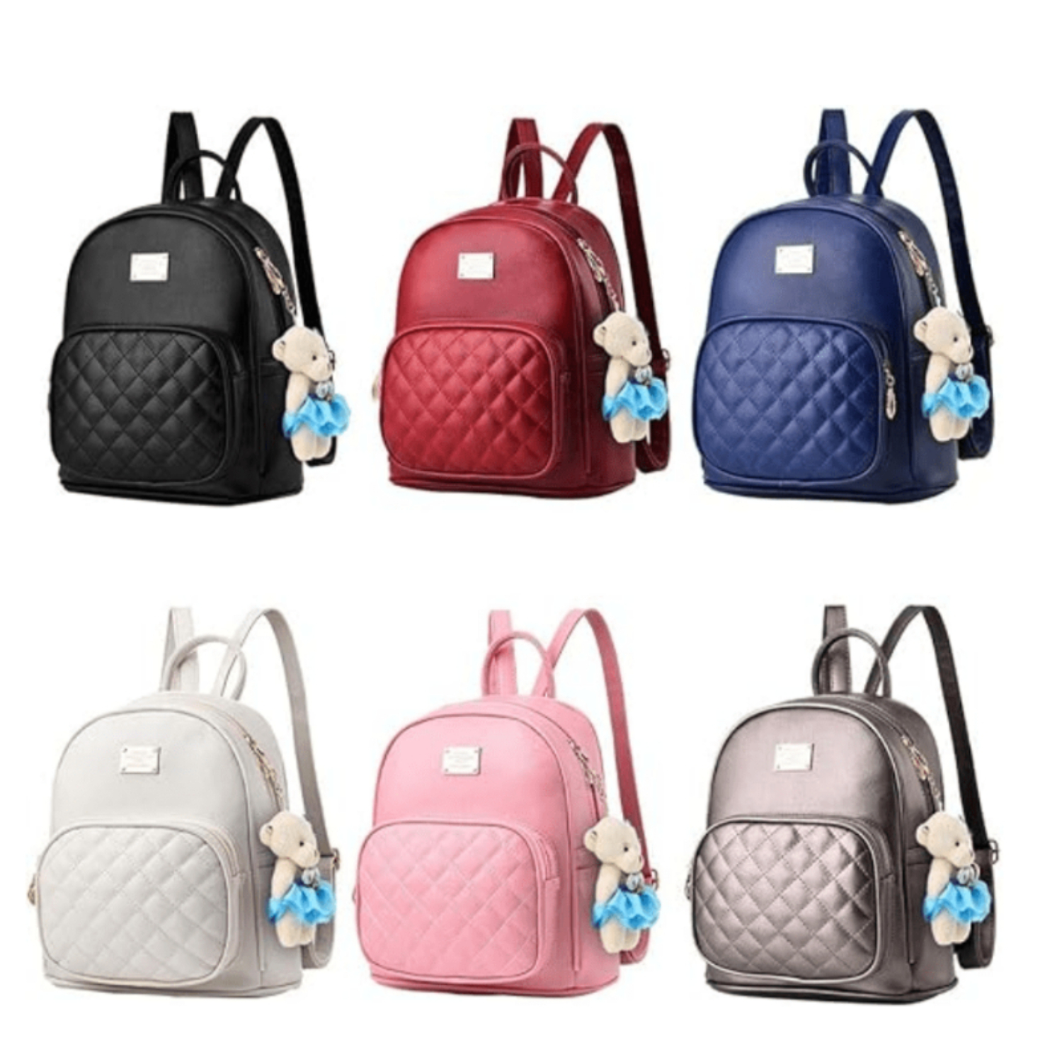 กระเป๋าเป้สะพายหลังหนังกระเป๋า Satchel กระเป๋านักเรียนสําหรับผู้หญิง