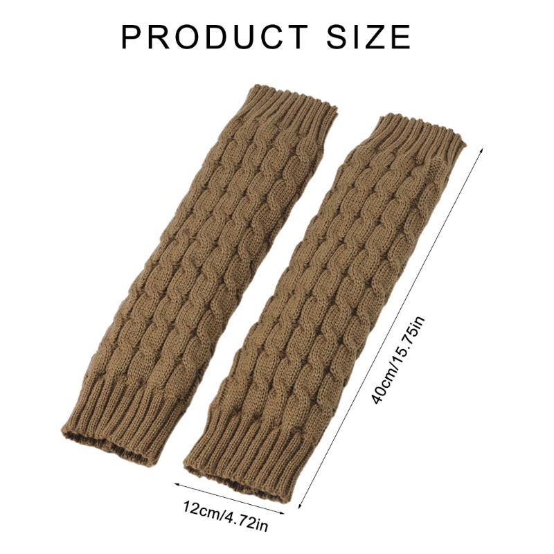 เครื่องอุ่นขาแบบถักสำหรับผู้หญิงของขวัญ 2000s แขนขาฤดูหนาวถุงเท้าสูงถึงเข่า