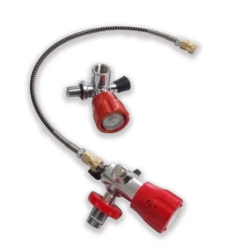 ACECARE 4500Psi 300Bar 3L Cilindro in fibra di carbonio Serbatoio ad alta pressione con regolatore di carica Stazione di riempimento per immersione HPA Scuba M18 * 1.5