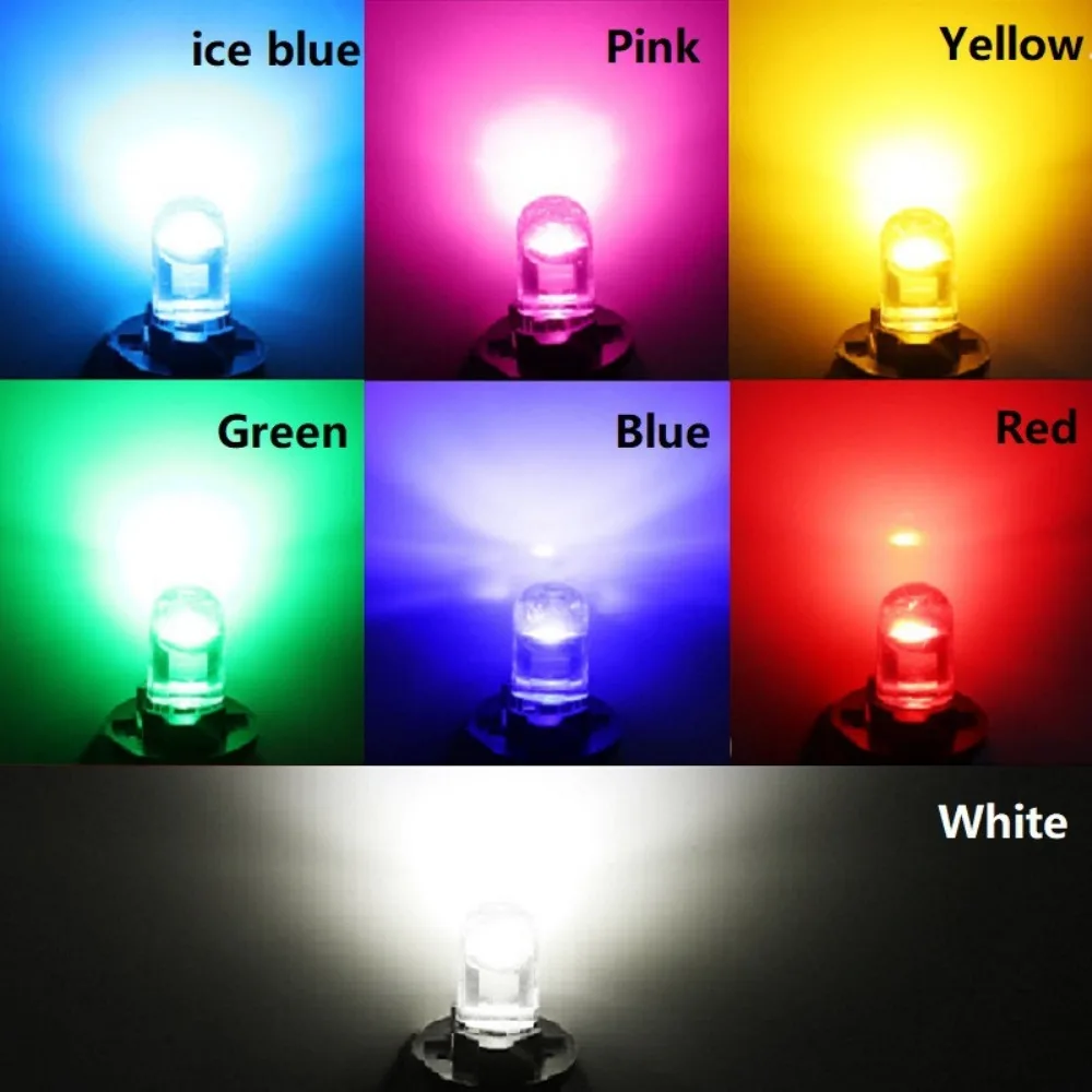 10/20pcs LED T10 W5W Canbus Glas COB 6000k Reading Dome Lamp Marker Wedge Kentekenverlichting lampen 12V Wit Blauw Rood