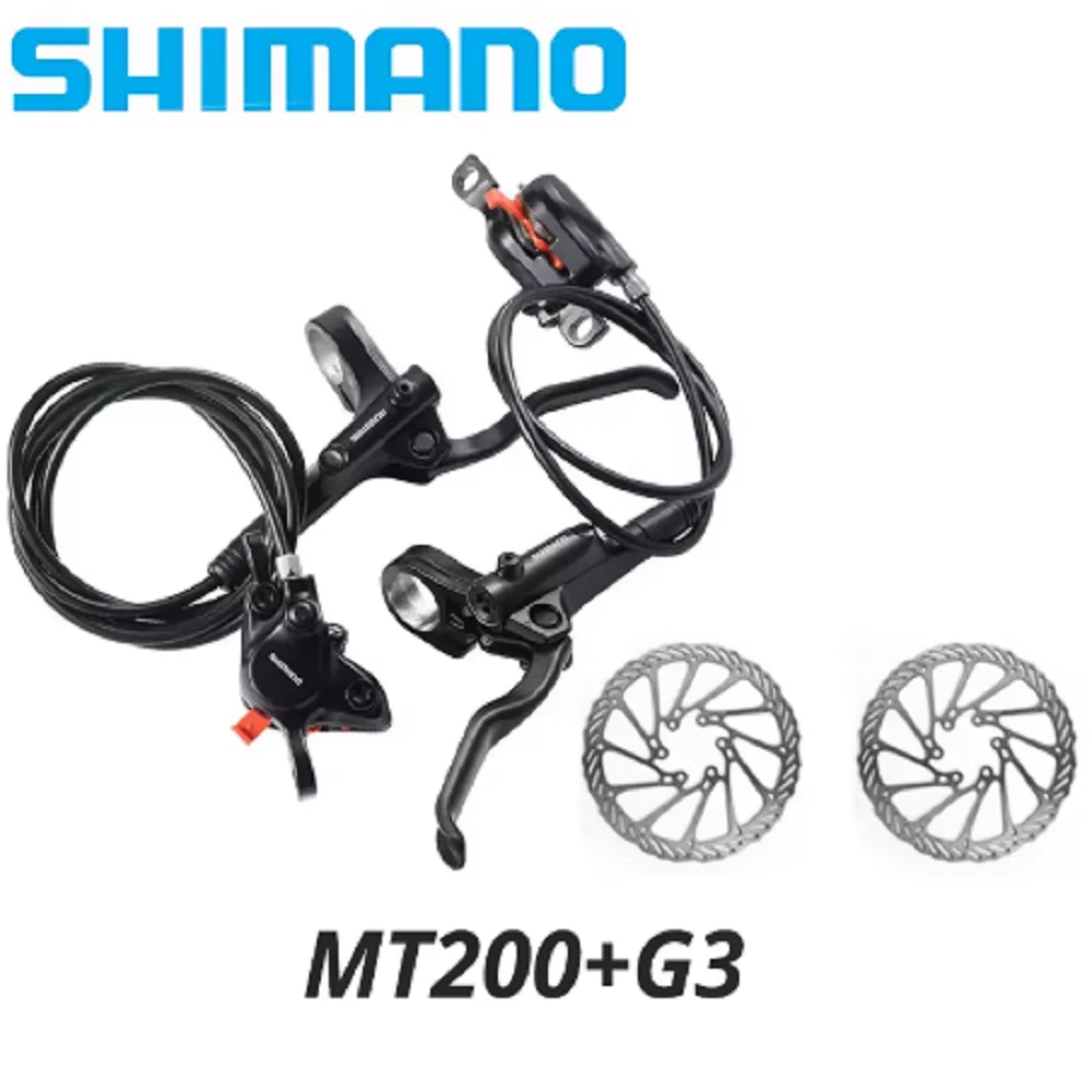 Original Shimano MT200 MT201 M315 จักรยานเสือภูเขา MTB เบรคไฮดรอลิก MT200 เบรค 2 ลูกสูบ 3 นิ้วเหล็ก LEVER BL-MT200
