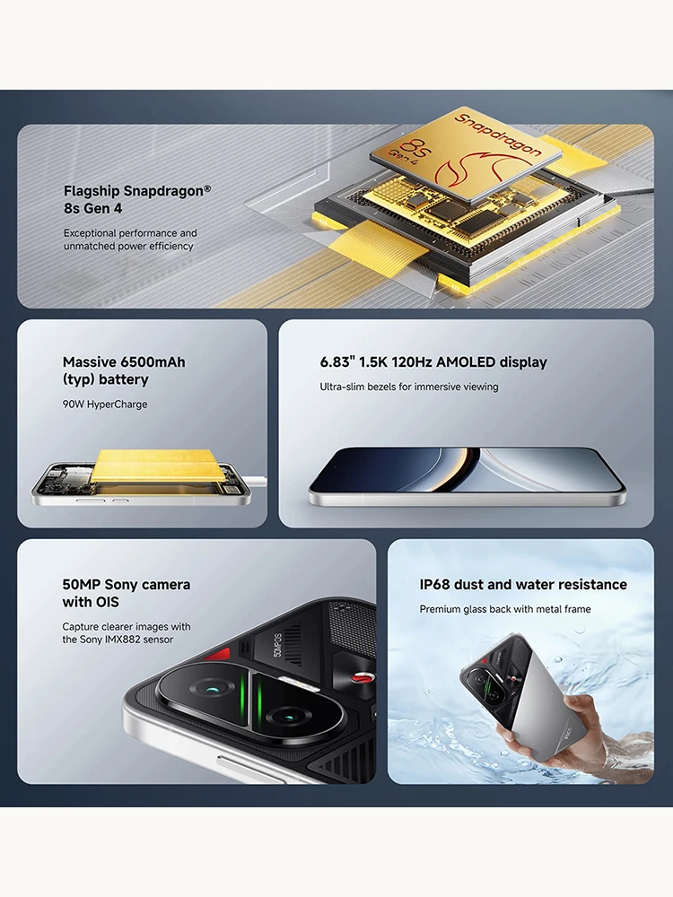 【Weltpremiere】POCO F7 5G Global Version Snapdragon ®   8s Gen 4 NFC 6,83 1,5K AMOLED Display 50MP Kamera OIS 6500mAh Smartphone