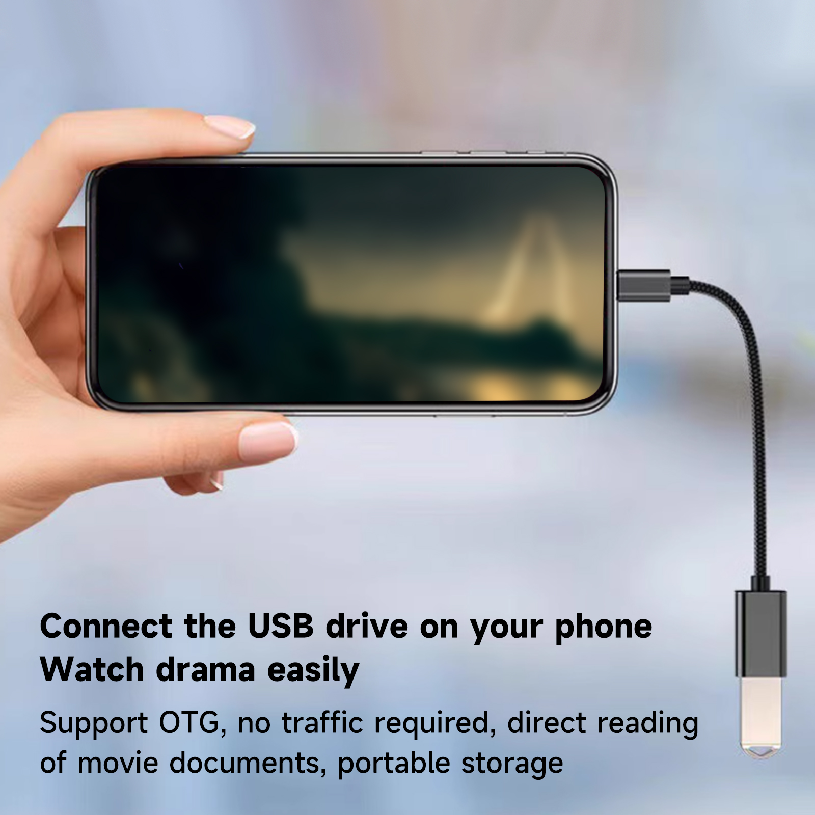 OTG Typ C Kabeladapter USB auf Typ C Adapteranschluss für Xiaomi Samsung S20 Huawei OTG Datenkabelkonverter für MacBook Pro