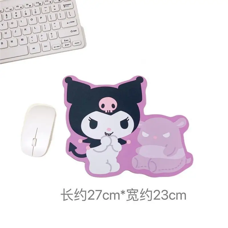 Kawaii Sanrio Kuromi Cinnamoroll Mouse Pads Computer Cute Irregular Melody Anti-Slip Desk Pad Computer Keyboard Pad Girls Gift