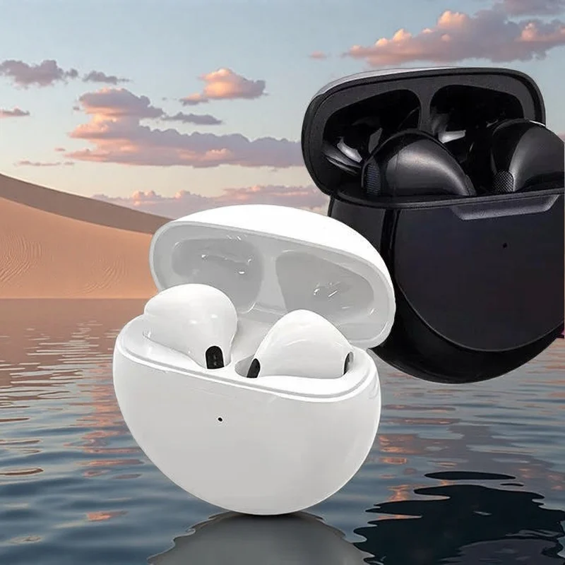 Auriculares Bluetooth Pro 6 TWS Auriculares inalámbricos Bluetooth Auriculares con cancelación de ruido con micrófono Auriculares inalámbricos Pro6