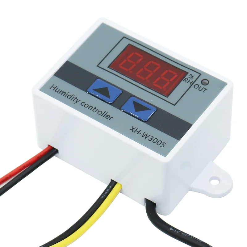 Controlador Digital de humedad W3005, 12V, 24V, 220V, instrumento, interruptor de control de humedad, higrómetro, sensor de humedad SHT20