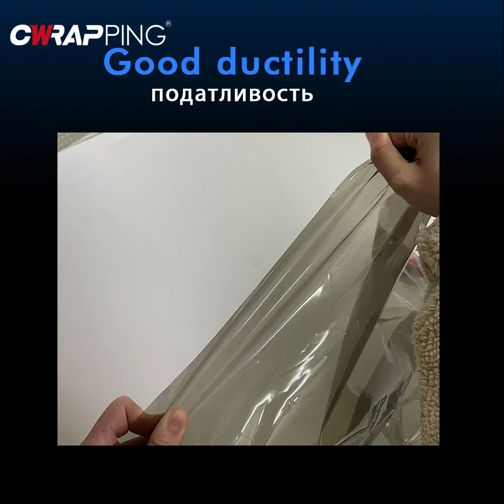 30*200 ซม.ไฟหน้ารถ Tint หมอกไฟท้ายสติกเกอร์กันน้ํา Auto หมอกไฟท้ายควันสีดําไฟท้ายสติกเกอร์