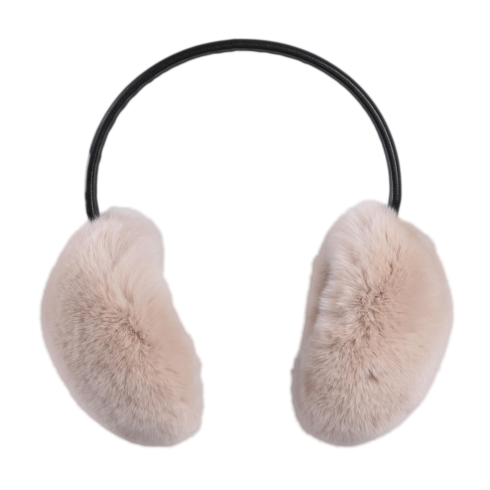 BOONJOVIA ปรับ Real Rex กระต่ายขนสัตว์ Earmuffs นุ่ม Muffs หูอุ่นสําหรับฤดูหนาวผู้หญิงผู้ชายกํามะหยี่ซับหูอุ่น