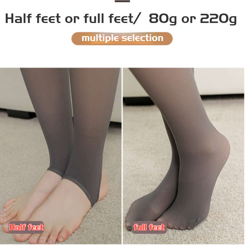 Frauen Thermo Leggings Durchscheinende Sim Enge Elastizität Fleece Strumpfhosen Haut Effekt Hohe Taille Winter Warme Strumpfhosen Strümpfe