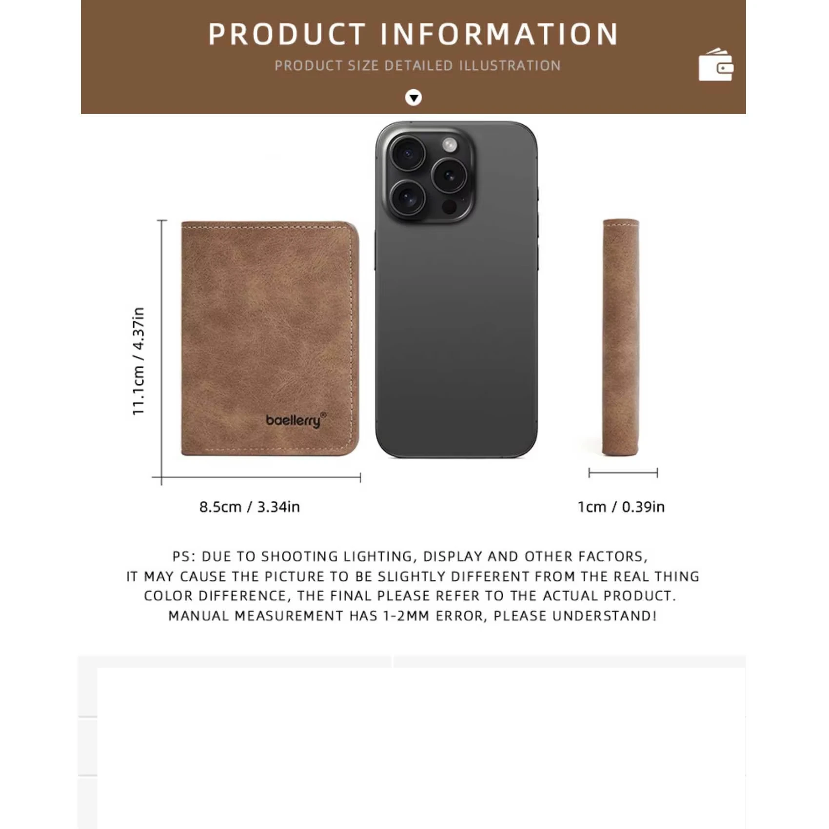 Thin Sanded Leather Multi-Card Driver's License Card Holder Simple Casual New Business Multi-Function Bifold Men's Short Wallet