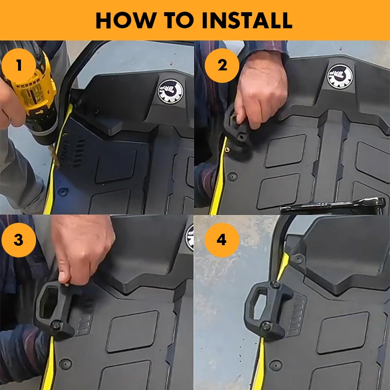 Base de bagagem com kit de ferragens para Ski-Doo LINQ CARGO, 860201806
