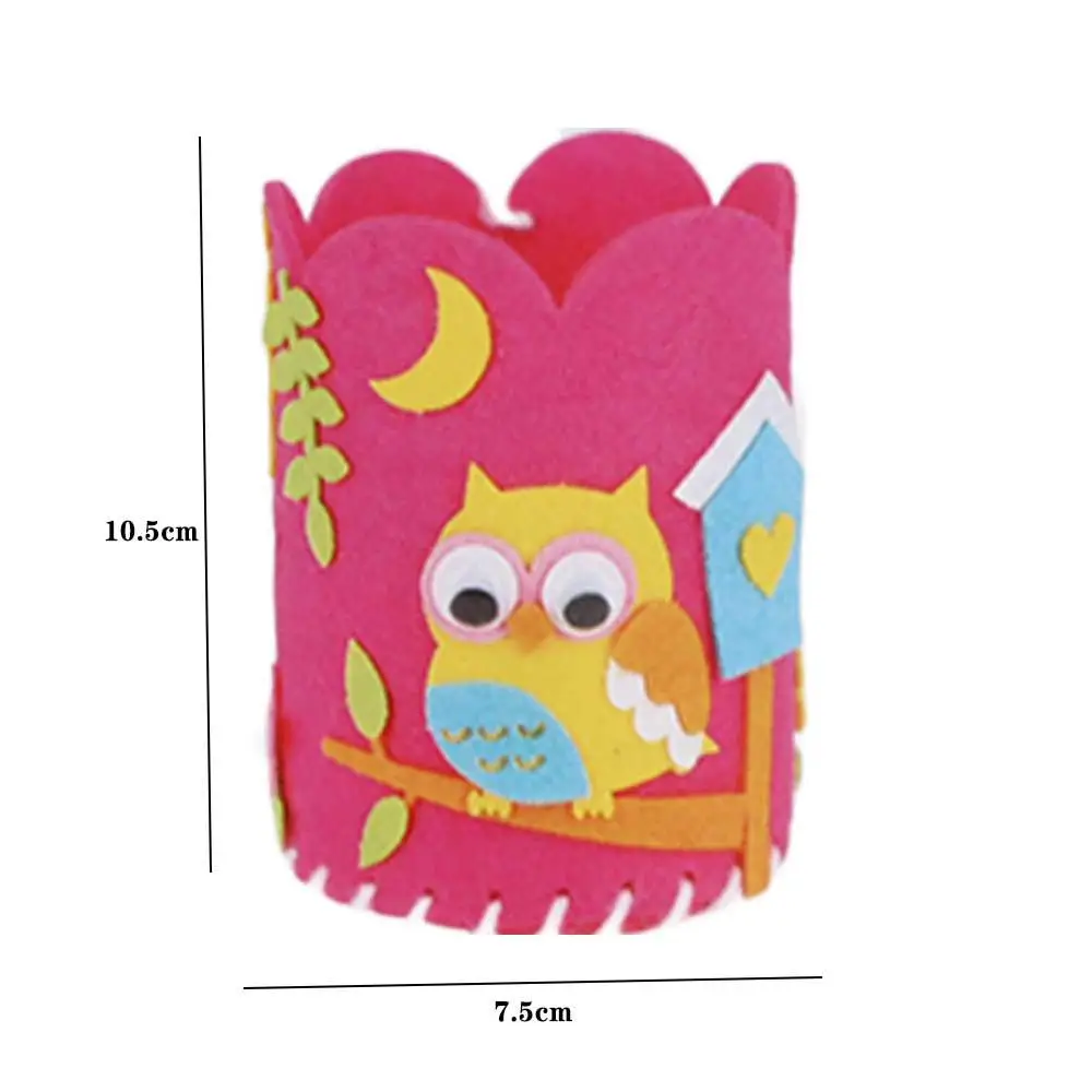 子供のためのペンコンテナ、DIYクラフト鉛筆ホルダー、子供のための教育玩具、創造的な手工芸品、ペン、モンテッソーリギフト、1個