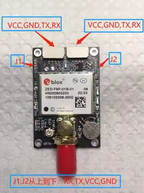 Módulo GPS ZED-F9P ZED-F9P-01B-01 placa receptora RTK de navegación GNSS/GPS de alta precisión placa de desarrollo de drones F9P original