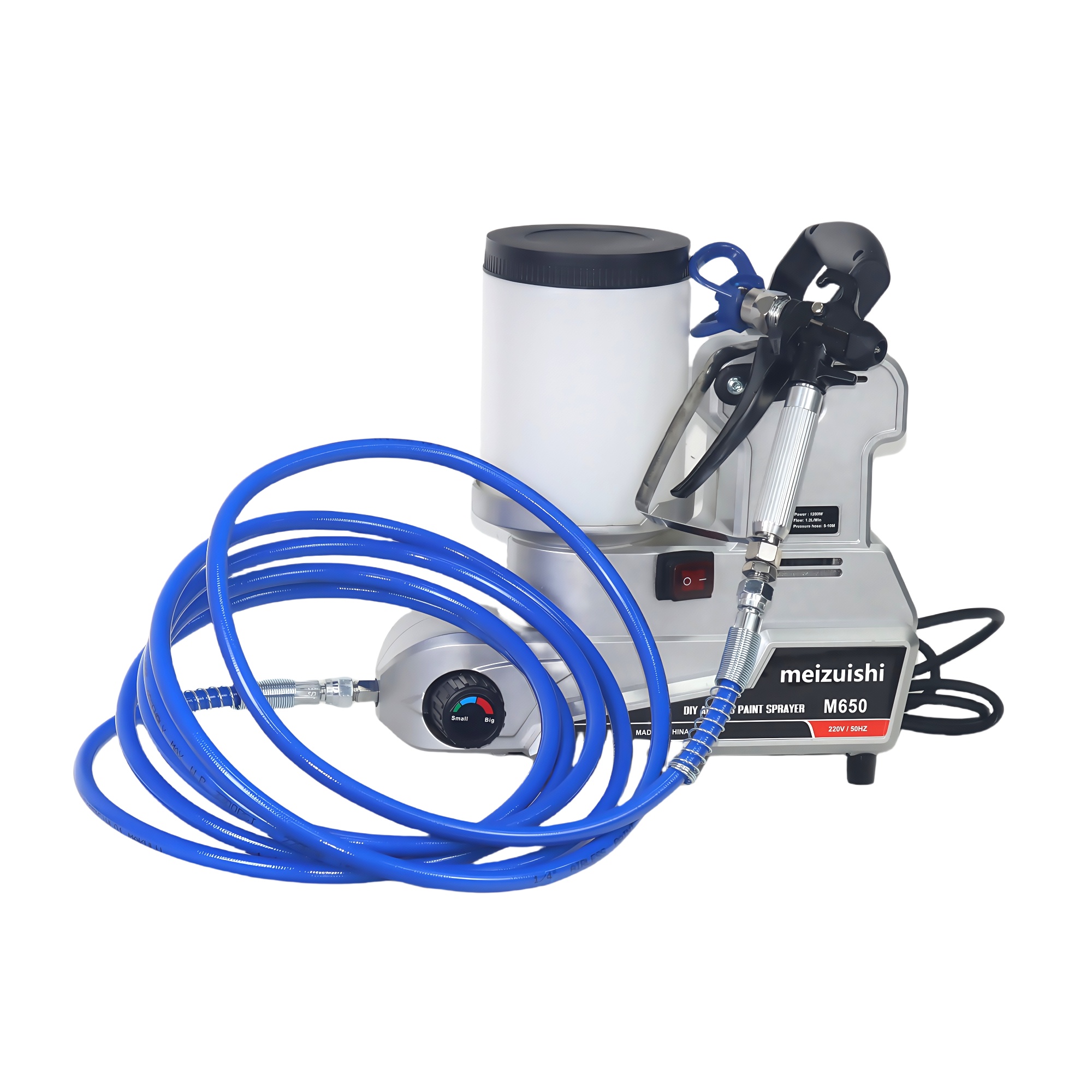 2025 Новый мощный домашний многофункциональный безвоздушный распылитель краски 1200 Вт, маленький портативный электрический пистолет-распылитель 2 л