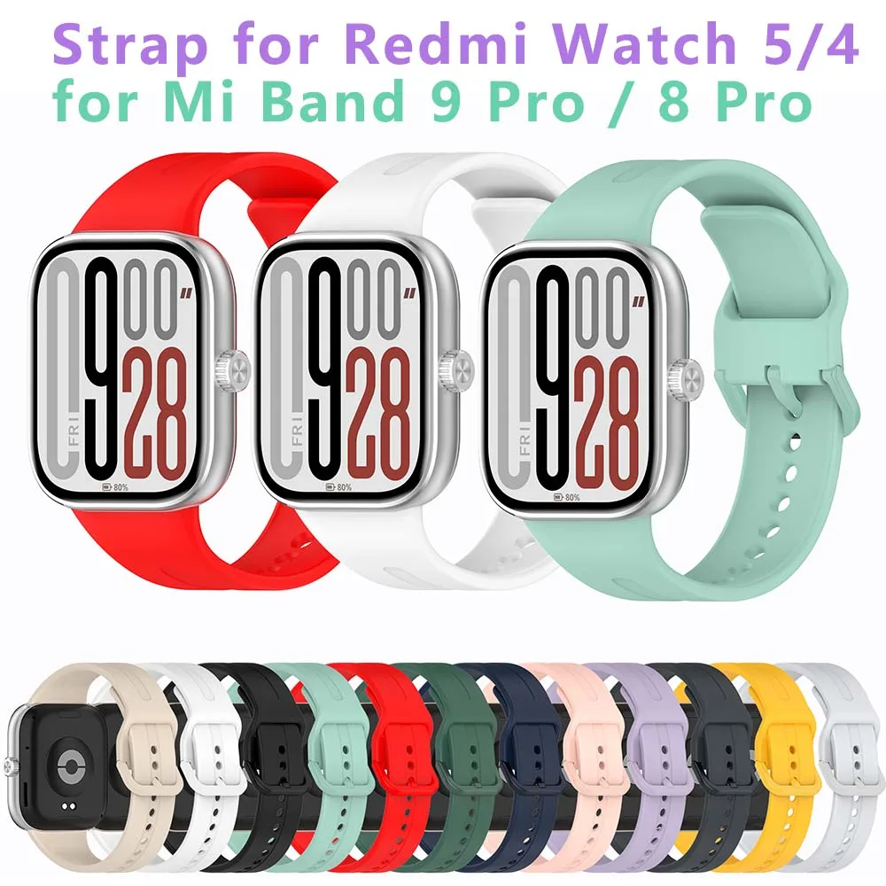 Silikonarmband für Redmi Watch 5, Ersatz-Uhrenarmband für Xiaomi Band 9 Pro
