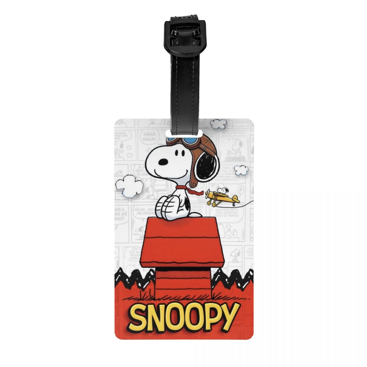 Пользовательская милая мультяшная багажная бирка S-Snoopys с именной картой, конфиденциальная обложка, идентификационная этикетка для дорожной сумки, чемодана