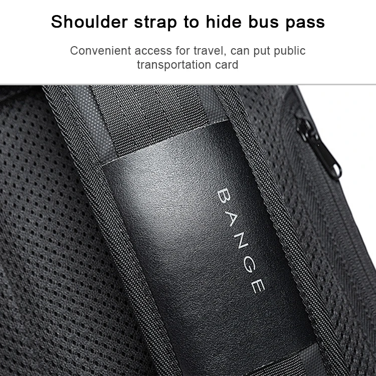 BANGE-Bolso de hombro para hombre y mujer, bandolera mensajero de viaje y ocio con el mismo bolso de pecho, bolsa con carga USB