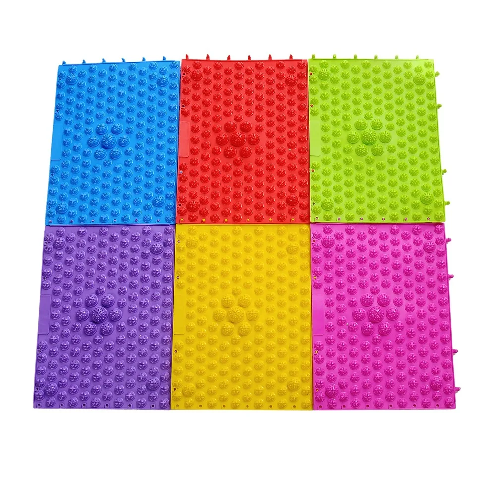 6 pçs equilíbrio pisando rio pedra crianças jogos equipamentos de treinamento emocional pé almofada massagem tátil rio cruzando pedra