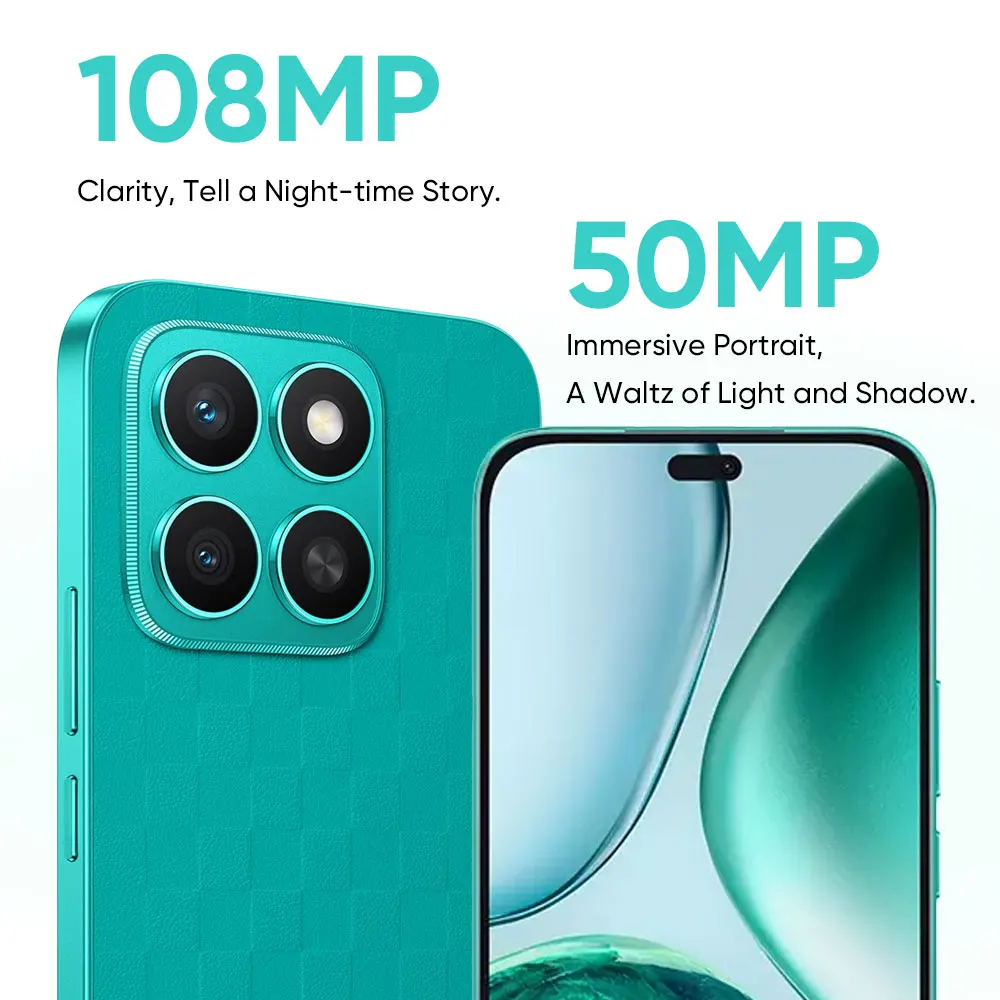 New HONOR X8c Global Version Smartphone Snapdragon 685 6.7'' AMOLED 120Hz Display 5000mAh Battery 108MP Camera 35W SuperCharge