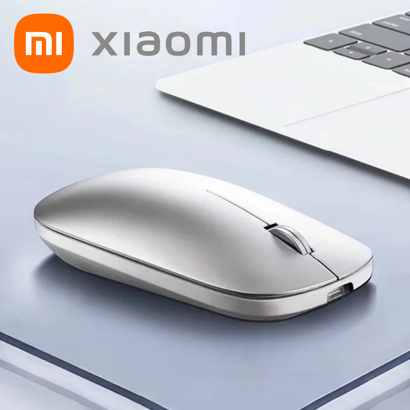 Бесшумная двухрежимная беспроводная мышь Xiaomi Type-C с зарядкой, 2,4 г, регулируемая перезаряжаемая эргономичная портативная офисная мышь Morandi
