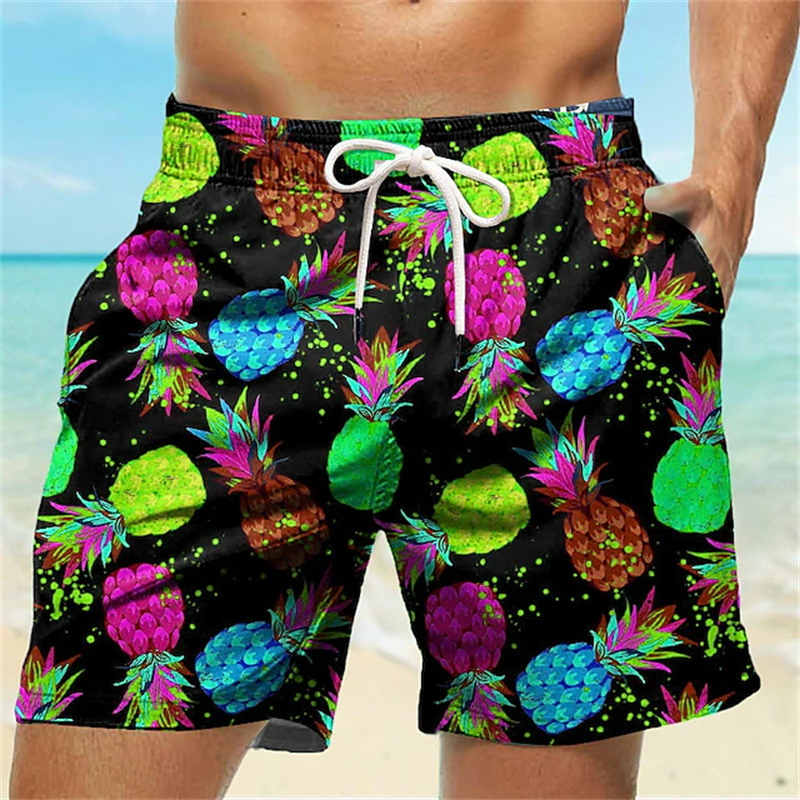 Short de plage imprimé Graffiti en 3D pour hommes et femmes, pantalon court décontracté, à la mode, Harajuku Y2k, maillot de bain