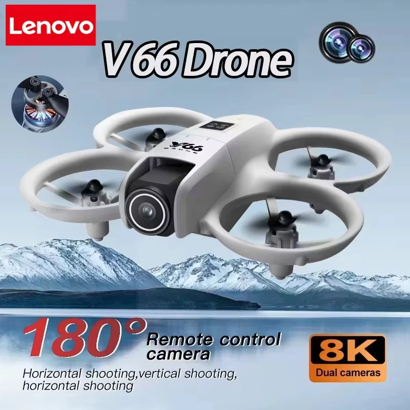 V66 Mini GPS RC Antenne Drone 8K Professionele Brede HD Camera Opvouwbare Intelligente Obstakel vermijden Borstelloze Motor Drones