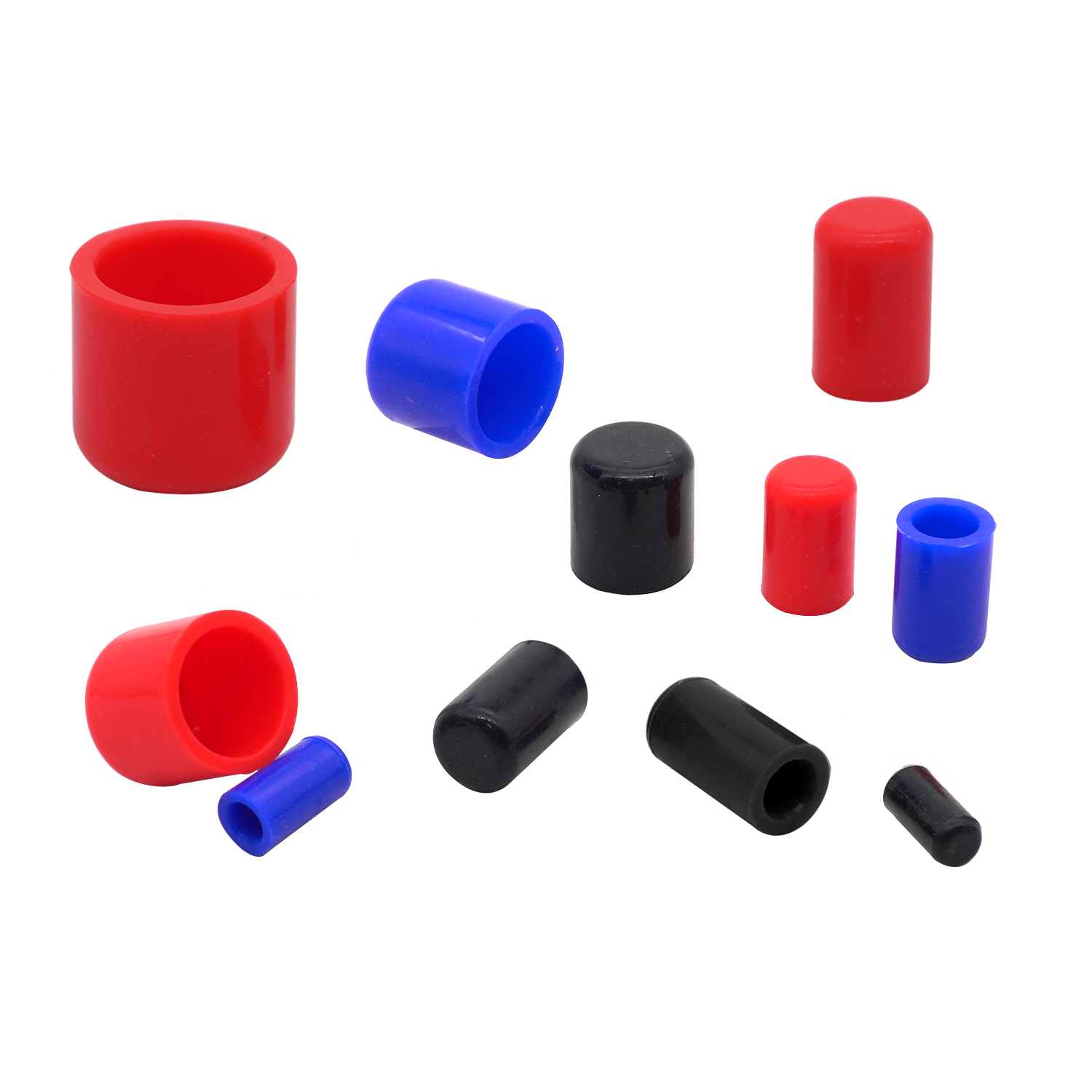 シリコーンチューブエンドキャップ吸気真空クランプ ID 4-32 ミリメートル黒ユニバーサル車の冷却液マニホールドホースシリコーンパイプカバー