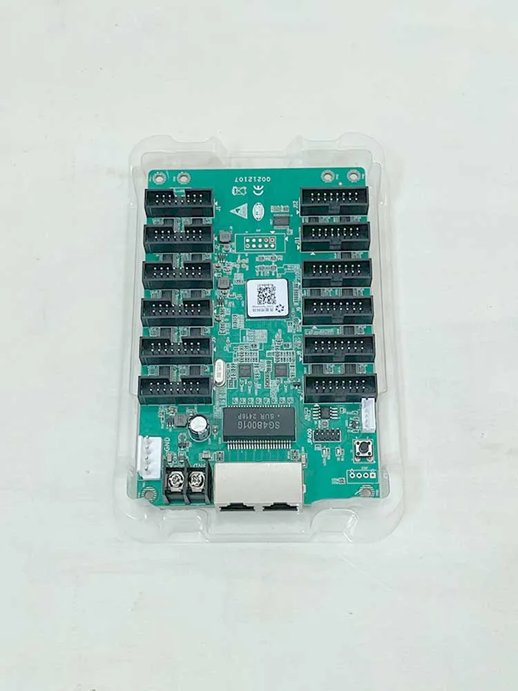Linsn RV908m32 Placa de recepção Controlador de parede de vídeo Tela LED Matriz RGB HBU75 Placa de controle de módulo colorido