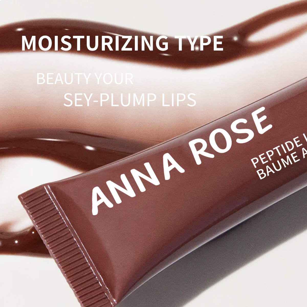 4  color Lip Balm Set - Long-lasting Moisturizing Liquid Gel, Coffee Raspberry Lip Care Essence, Valentine's Day gift