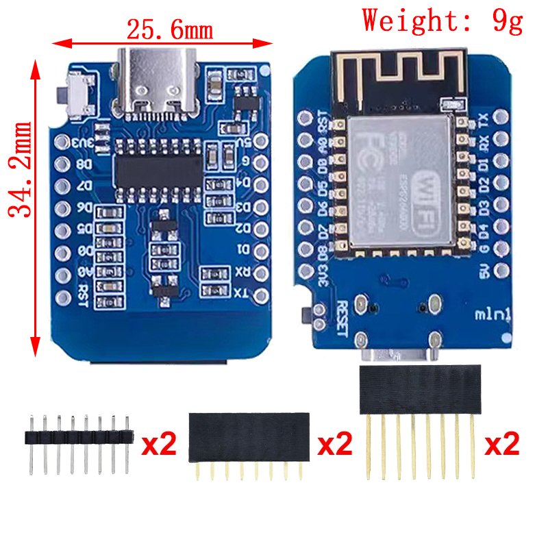 WeMos D1 Mini Pro V3.0 NodeMcu 4MB/16MB byte Lua WIFI Internet delle cose basato su scheda di sviluppo ESP8266 CH340G Nodemcu V2