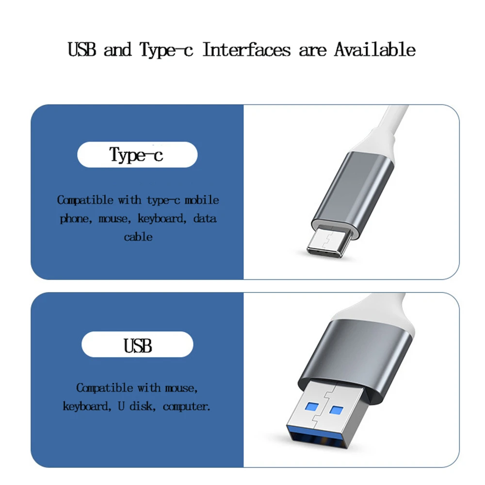 Hub USB 3,0 Hub USB 4 puertos divisor tipo c de alta velocidad 5Gbps para accesorios de ordenador PC concentrador multipuerto 4 puertos USB 3,0 2,0