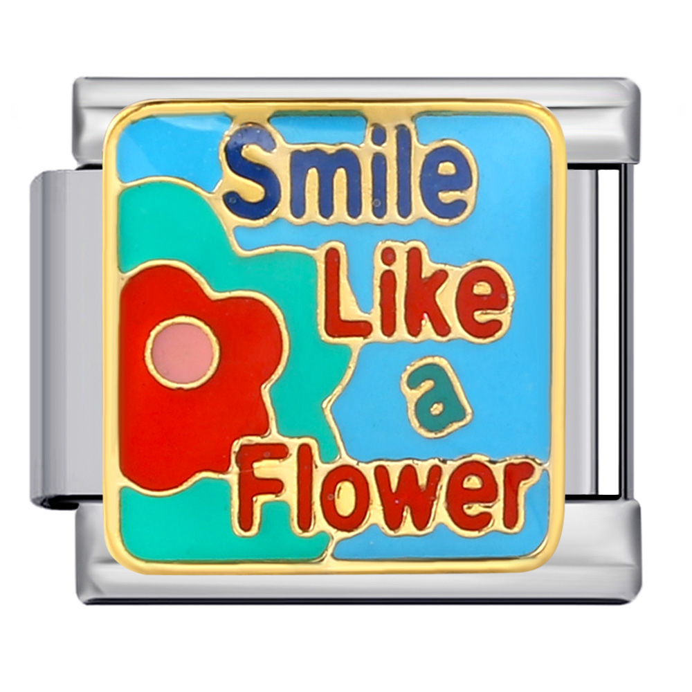 새로운 맞춤형 영어 단어 100% 아빠 나나 사랑 섹시한 이탈리아어 매력 링크 맞는 9mm 스테인레스 스틸 DIY 팔찌 쥬얼리 만들기