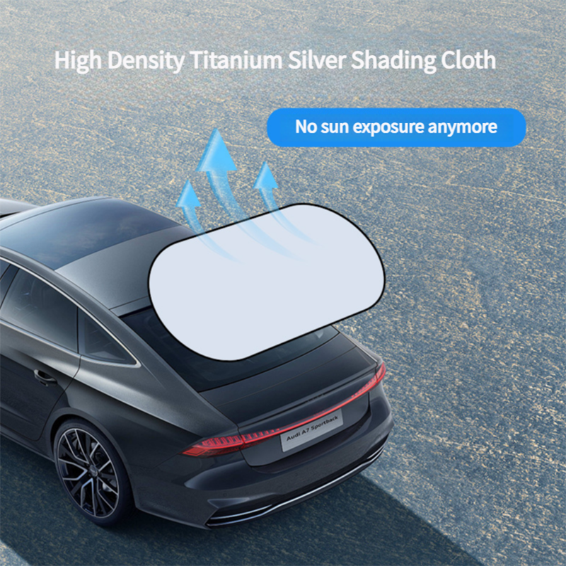 UV-reflektierende Auto-Sonnenschutzabdeckung, Heckscheibe, Sonnenschutz, Sonnenschutz, Wärmeisolierung, Auto-Sichtschutzvorhänge, faltbare Aufbewahrung