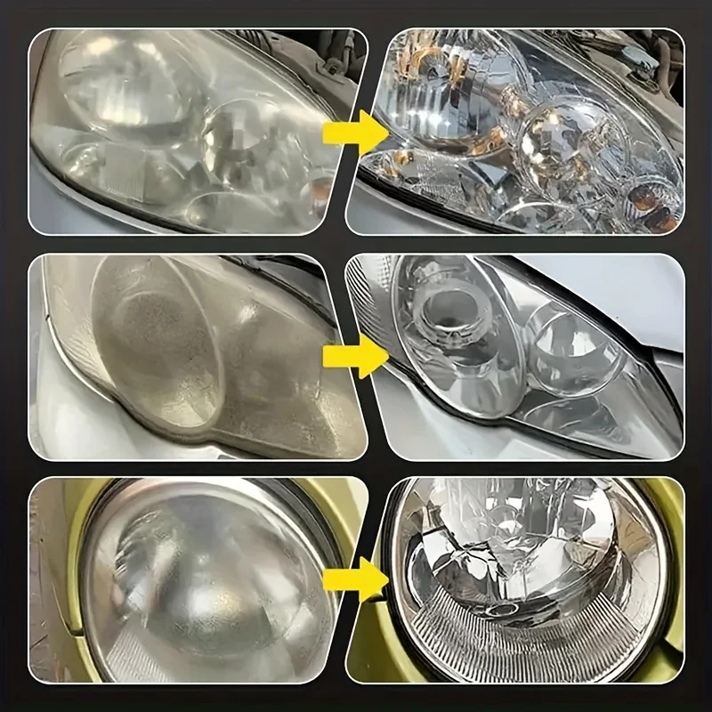 Restauro de faros de coche, pulido, eliminador de arañazos, reparación, pasta de limpieza, elimina la oxidación, líquido para pulir faros