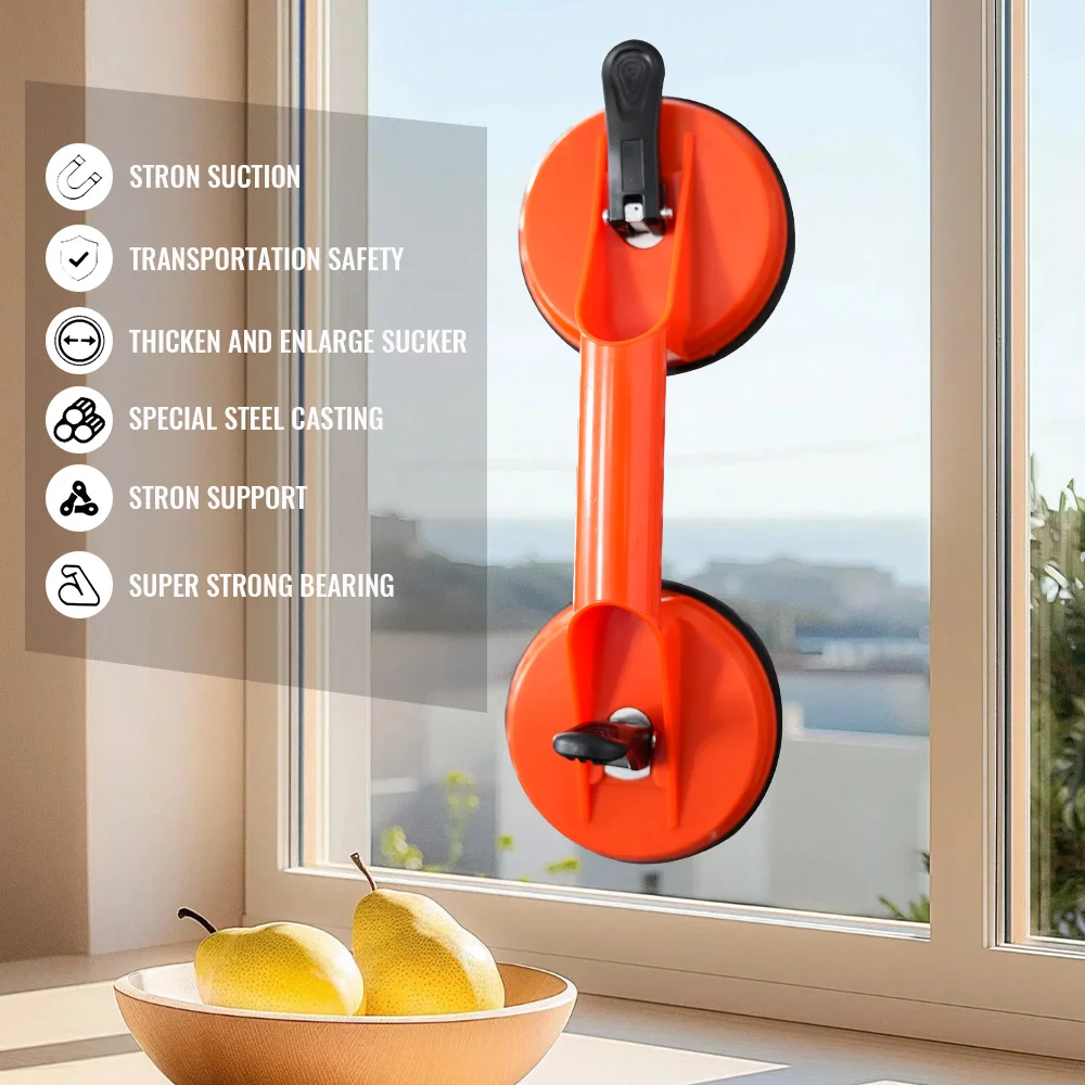 Ventouses de levage en verre, support de poignée ABS sous vide robuste pour ascenseur de carrelage de sol, réparation de pare-brise de voiture, outils manuels, nouvelle collection