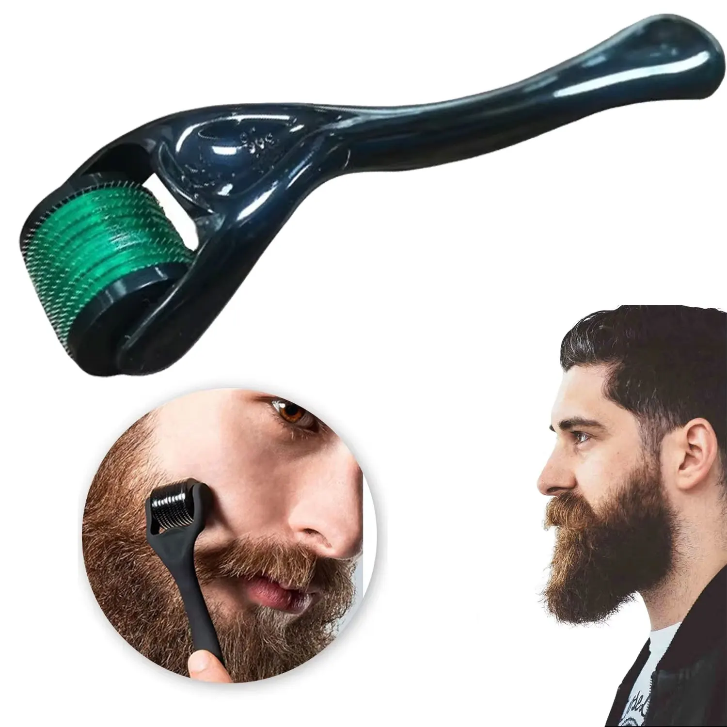 0.2-0.3mm microagulha para corpo facial crescimento do cabelo rolo derma para pele barba 540 agulhas micro rosto rolo ferramenta