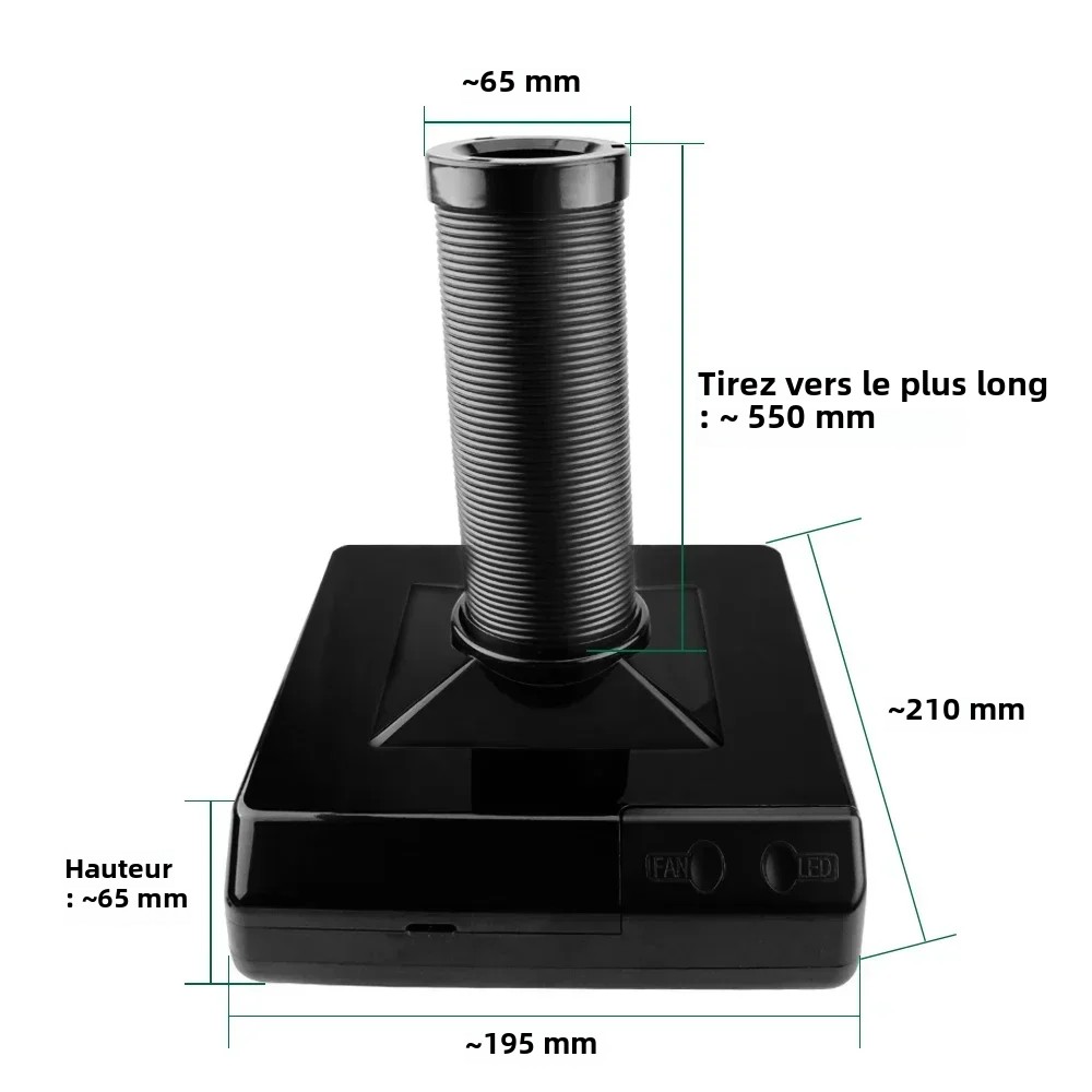 LUXIANZI – extracteur de fumée, Instrument pour fumer avec lumière LED, filtre à charbon actif 220v, éponge, fer à souder, absorbeur de fumée